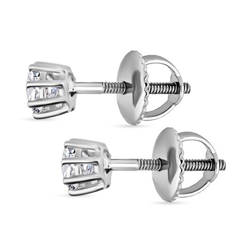 LUXURIANT SGL zertifizierte VS-EF Labor Diamant Ohrringe in 950 Platin - 1 ct. image number 3