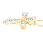 Diamant Anhänger, 925 Silber Gelbgold Vermeil - 0,33 ct. image number 1