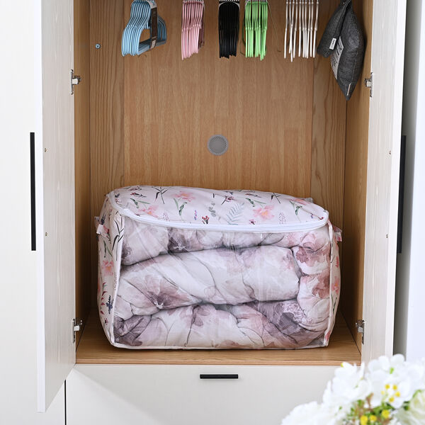 Serenity Night: Fenster-Aufbewahrungstasche, 60x37x37, wei&szlig; und rosa image number 1