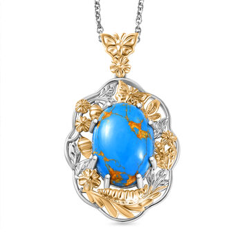 EVER TRUE AA Blauer Mojave T&uuml;rkis Schmuckset ca. 50 cm ca. 11.15 ct