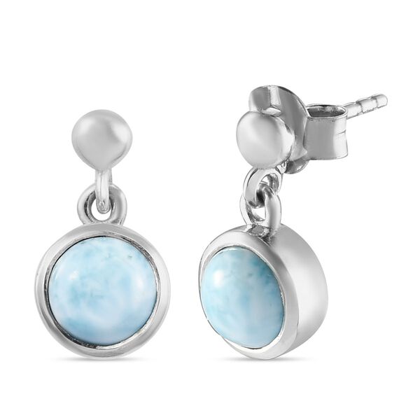 Larimar Ohrh&auml;nger 925 Silber Platin-&Uuml;berzug ca. 1,80 ct&nbsp; image number 5