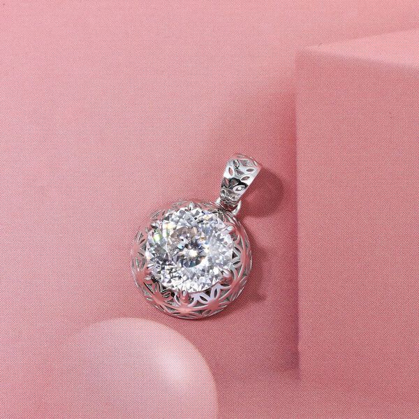D'Joy Moissanit Anh&auml;nger 925 Silber rhodiniert ca. 2.23 ct image number 1