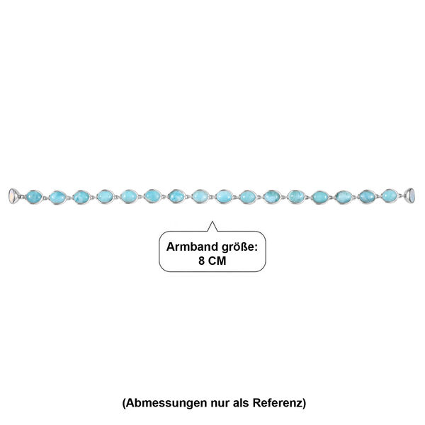 D'Joy Larimar Armband ca. 20 cm 925 Silber rhodiniert ca. 23,49 ct. image number 4