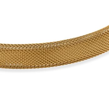 Wei&szlig;er Kristall Halskette Flexibles, Reiner Edelstahl goldfarben