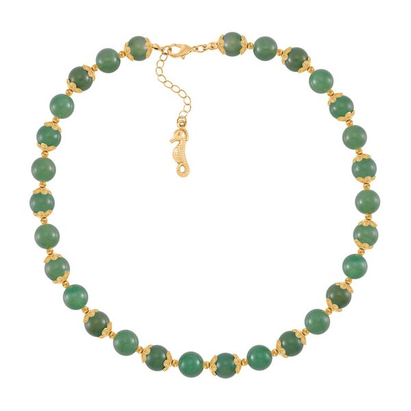 Grüne Aventurin-Halskette, 45 cm - 420 ct. image number 3