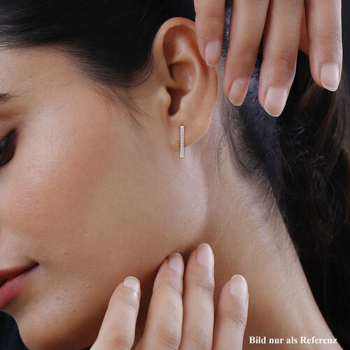 LUXURIANT DIAMOND- SI-GH Labor Diamant Creolen, 925 Silber Gelbgold Vermeil - 0,50 ct. image number 1