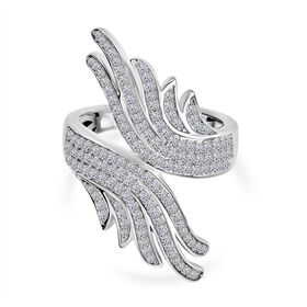 LUXURIANT DIAMOND - Lab Grown Diamant SI-GH SGL zertifiziert Ring 925 Silber rhodiniert (Größe 21.00) ca. 1.00 ct