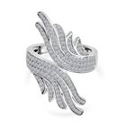 LUXURIANT DIAMOND - Lab Grown Diamant SI-GH SGL zertifiziert Ring 925 Silber rhodiniert (Größe 21.00) ca. 1.00 ct