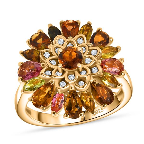 Multi-Turmalin und Zirkon Ring - 2,60  ct. image number 3