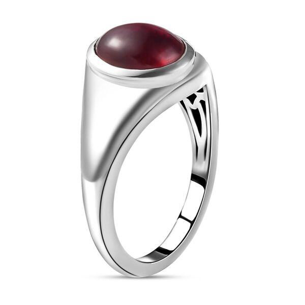 Afrikanischer Rubin-Ring, 925 Silber platiniert  ca. 4,13 ct image number 5