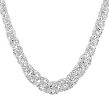 Italienische, gestufte K&ouml;nigskette, ca. 50 cm, 925 Silber ca. 23,60g