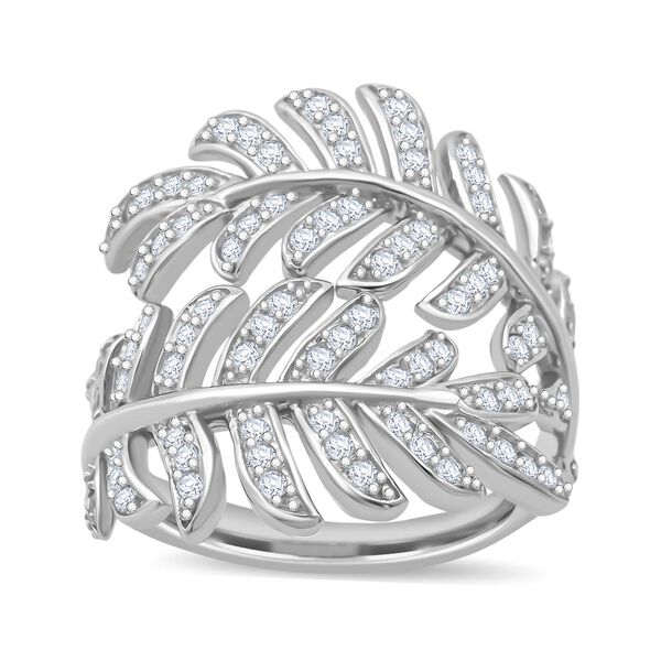 Lustro Stella Weißer Zirkonia Ring 925 Silber rhodiniert (Größe 17.00) image number 3