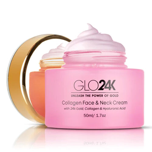 Glo24K - 24k Gold, Gesischt und Hals Creme, Hyaluronsäure und Kollagen, 50 ml image number 1