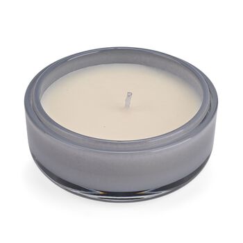 LIVMORE - Duftkerze im Glas-Dose mit Kristall-Biene, 24 Std. Brenndauer, 120g, 3,6 ml &auml;therisches &Ouml;l, Lavendel und Jasmin, Himmelblau