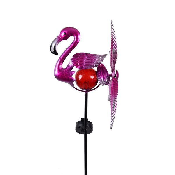 Solarbetriebener Windspinner: Rosa Flamingo image number 9