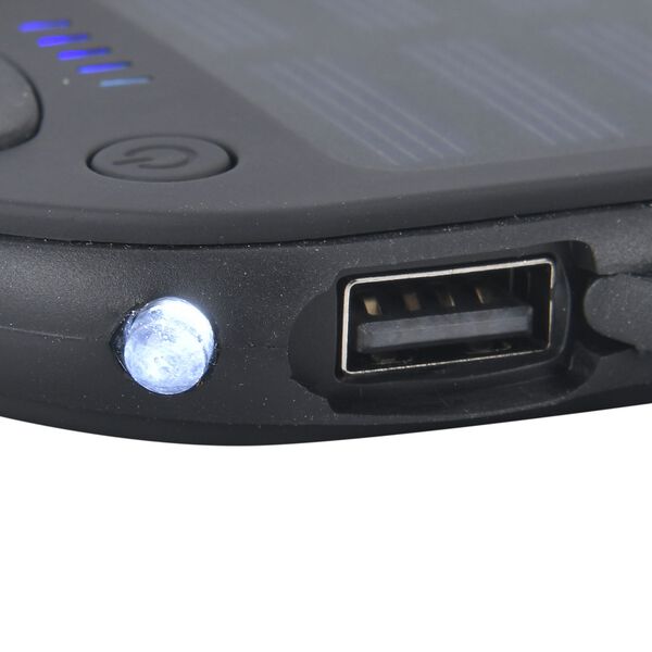 Solarbetriebene Powerbank mit USB Anschluss, Schwarz image number 6