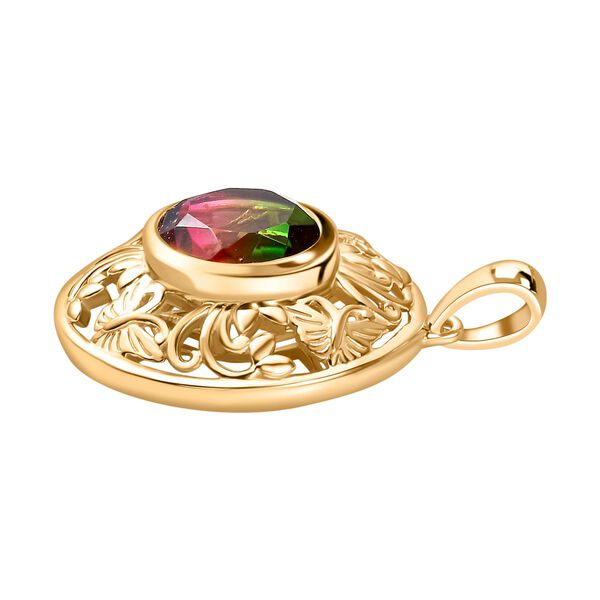 Wassermelonen Quarz Triplett Anhänger - 4,18 ct. image number 4