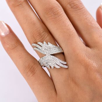 LUXURIANT DIAMOND - Lab Grown Diamant SI-GH SGL zertifiziert Ring 925 Silber rhodiniert (Gr&ouml;&szlig;e 21.00) ca. 1.00 ct