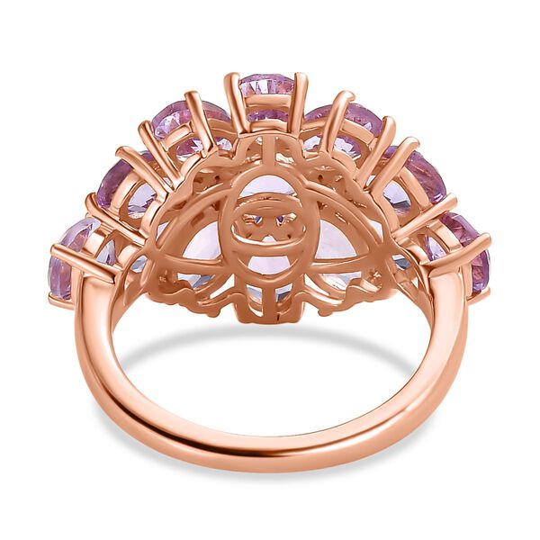 Rose de France Amethyst Ring, 925 Silber ros&eacute;vergoldet (Gr&ouml;&szlig;e 17.00) ca. 5.05 ct image number 6