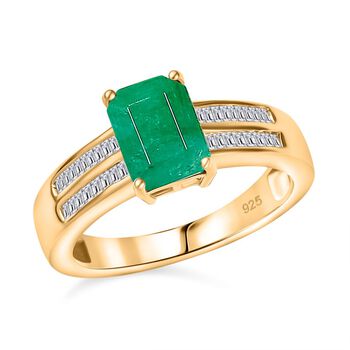 AAA Socoto Smaragd und Diamant Ring - 1,80 ct.