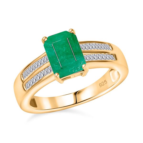 AAA Socoto Smaragd und Diamant Ring - 1,80 ct. image number 4