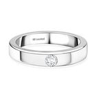 LUXURIANT DIAMOND - Lab Grown Diamant VS-EF Ring 925 Silber platiniert (Größe 19.00) ca. 0.15 ct