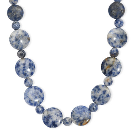 EVER TRUE Sodalith Halskette ca. 45 cm + 5 ccm Extender, 316L Edelstahl ca. 180.00 ct