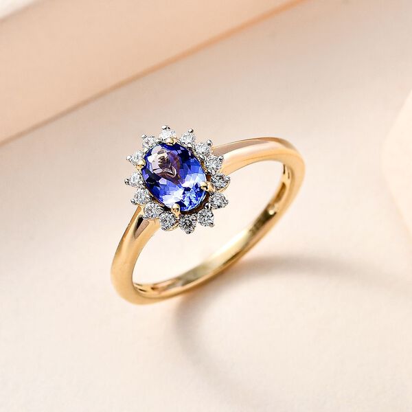 AA Tansanit und Moissanit Ring - 0,95 ct. image number 2