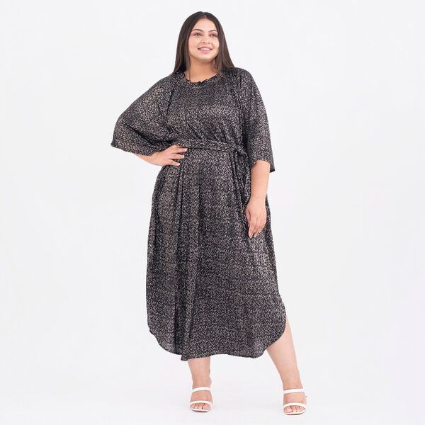 Tamsy: Gala-Kleid mit feinem Plissee, one size, Schwarz image number 0