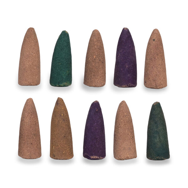 "Seven Chakra Backflow Incense Burner With  Crystal Tree Back Flow Incense Holder With 30 Incense Cones Size:- 18 X 10 X 20 Cms Color- Multi " image number 7