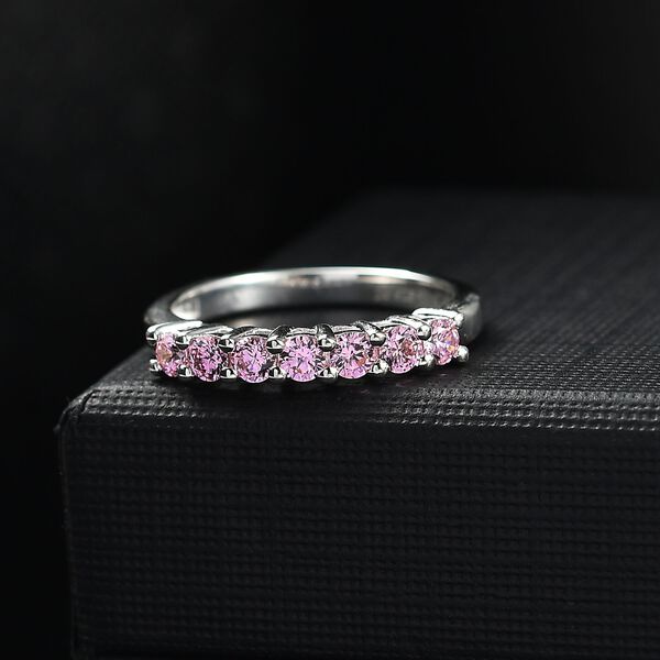 J Francis gefertigt mit SWAROVSKI- Rosa Swarovski Zirkonia Ring image number 2