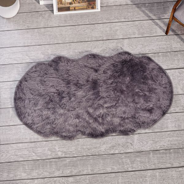 Kunstfell Teppich, silber image number 2