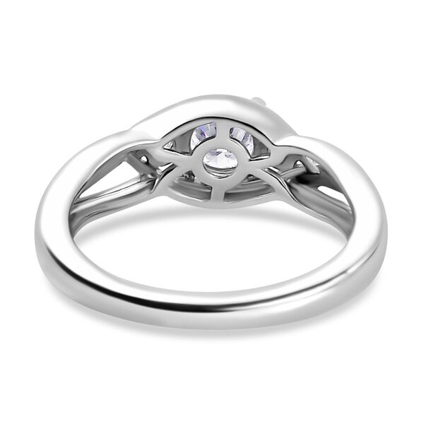 Moissanit Ring 925 Silber, bicolor, (Gr&ouml;&szlig;e 21.00) ca. 0.57 ct image number 7