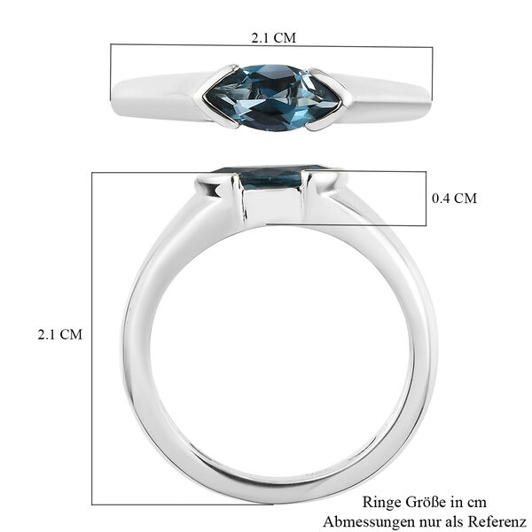 London Blau Topas-Ring - 0,20 ct. image number 7