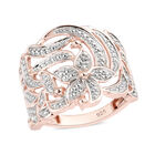 Diamant Ring 925 Silber Rosevergoldet image number 3