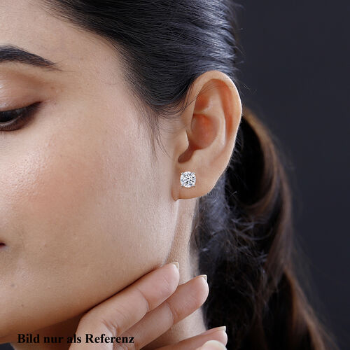 LUXURIANT DIAMOND- IGI zertifizierte SI GH Labor-Diamant-Ohrringe - 2 ct. image number 3