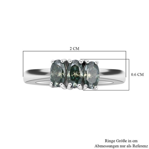Paraiba Moissanit Ring - 0,65 ct. image number 6