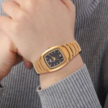 GENOA  - Eleganz-Uhr mit Mond- und Wochenanzeige, Japanisches Uhrwerk und Wei&szlig;em Kristallzifferblatt, Reiner Edelstahl, 20 cm