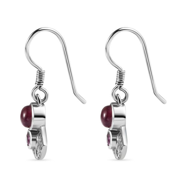 AA Afrikanische Rubin und Rhodolith Granat-Ohrringe - 2,54 ct. image number 4