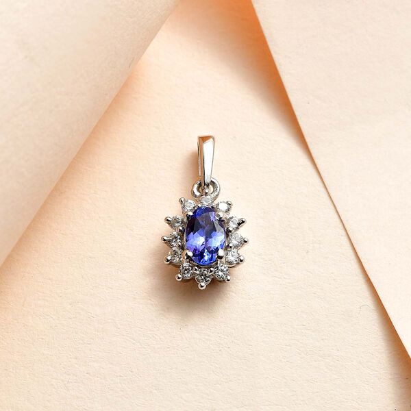 AAA Tansanit und Zirkon Anh&auml;nger - 0,72 ct. image number 1