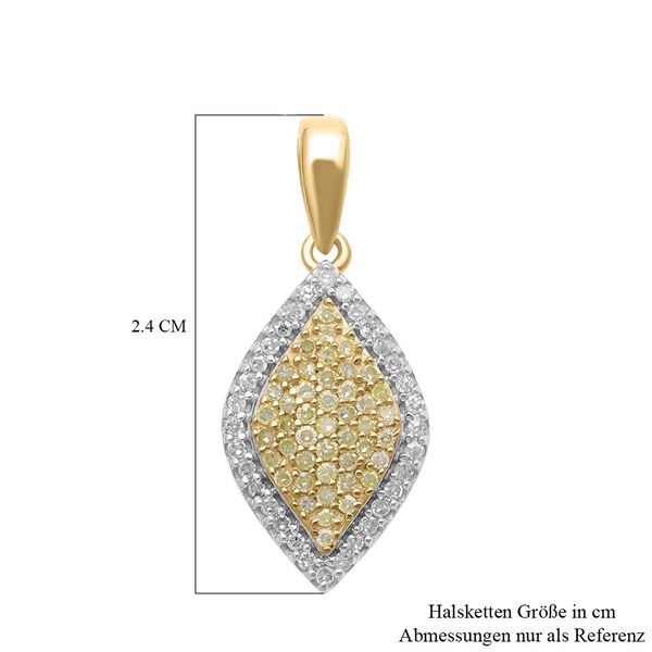 Nat&uuml;rlicher, gelber Diamant-Anh&auml;nger - 0,33 ct. image number 6