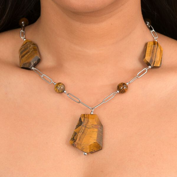 Tigerauge 50cm Halskette - 240 ct. image number 3