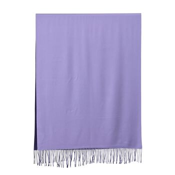 Eleganter Ombre-Schal mit Fransen, 68x180cm, Lila