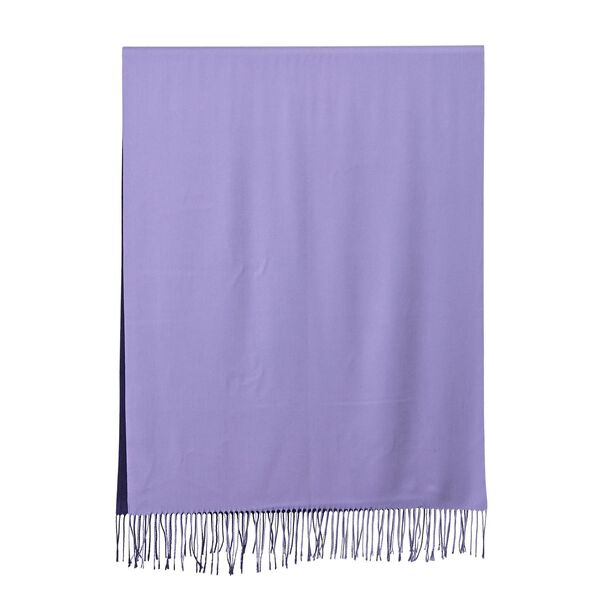 Eleganter Ombre-Schal mit Fransen, 68x180 cm, Lila image number 4