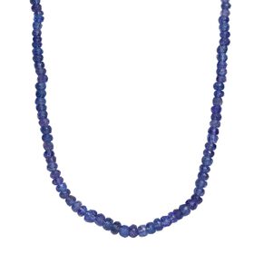 AAA Tansanit 45cm Halskette in 585 Gold - 90 ct.