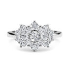 RHAPSODY - Diamant-Ring, zertifiziert VS E-F, 950 Platin (Größe 16.00) ca. 1,00 ct