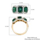 AAA Kagem sambischer Smaragd und Diamant-Ring in 585 Gelbgold - 3,99 ct. image number 6