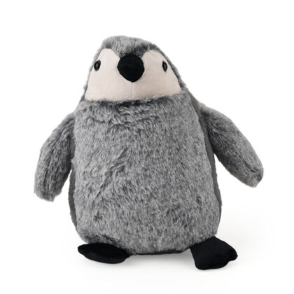 LIVMORE Pinguin T&uuml;rstopper, Polyester mit Sandf&uuml;llung, 1 kg, 16 x 20 x 15 cm, Grau