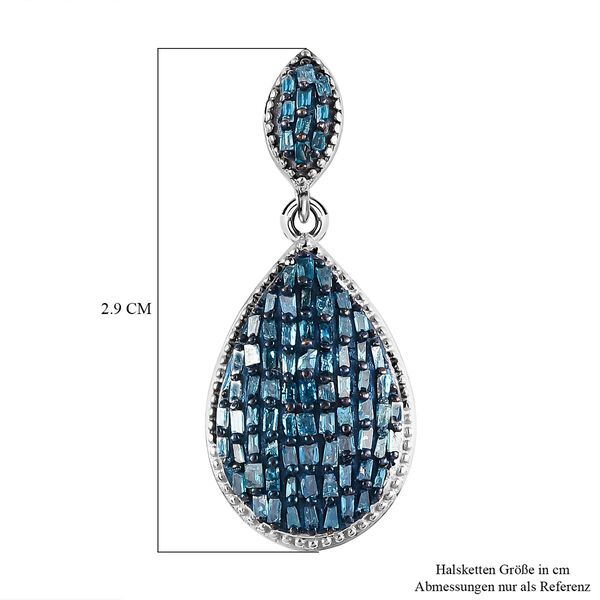 Blaue Diamant-Ohrringe - 1 ct. image number 6