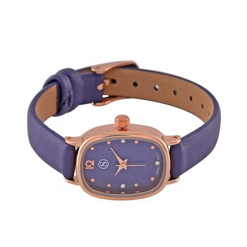 STRADA PC21S Uhr mit Japanischem Uhrwerk, Ros&eacute;goldfarbenem Geh&auml;use und Kaffeebraunem PU-Armband